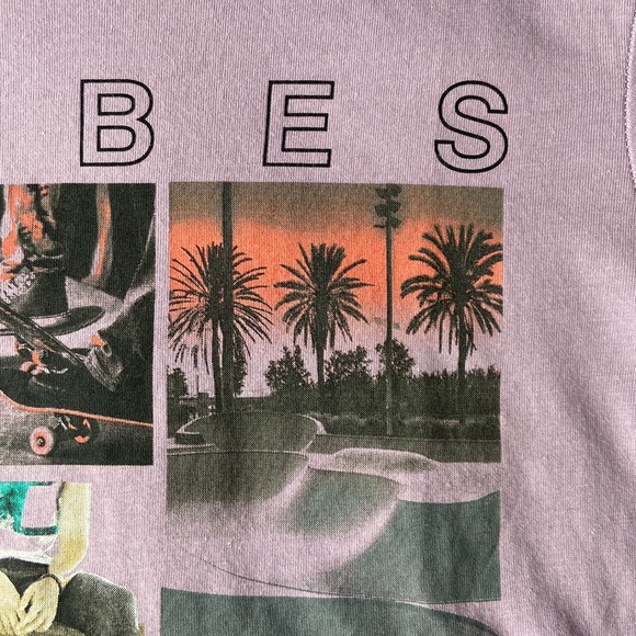 Boys skater tee shirt purple surfer short sleeve graphic tee kids medium 8 - Picture 5 of 14